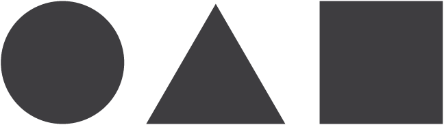 kreis dreieck quadrat, symbole des designs