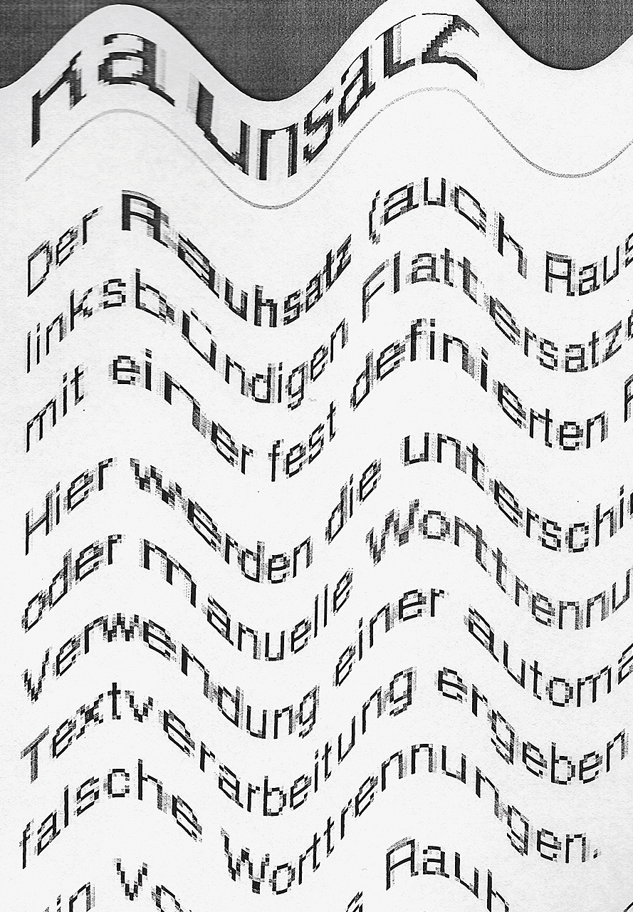 Buch Scan Typografisch