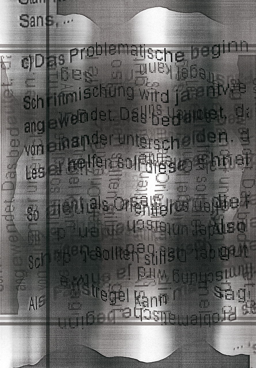 Buch Scan Typografisch
