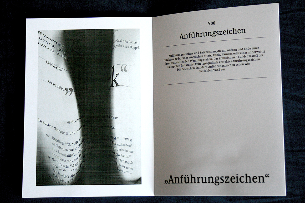 Buch Fotos Typografische Regeln