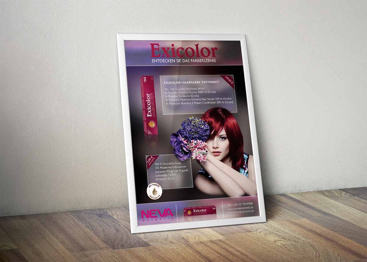 Neva Kosmetik Poster Design Vorschau
