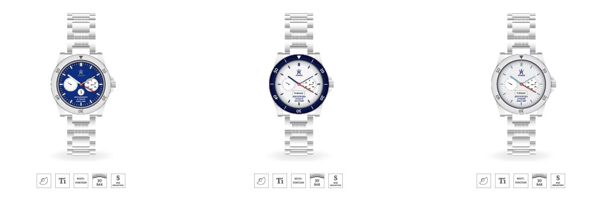 Atabas Design Uhren Kollektion