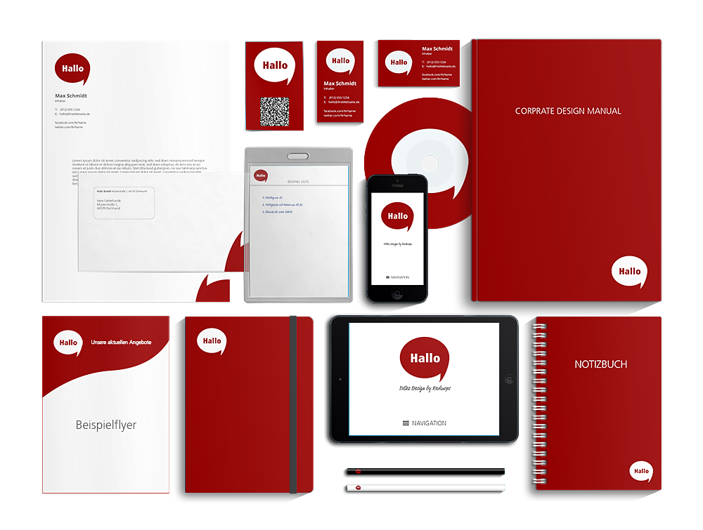 Corporate Design / Printdesign Paket Vorschau