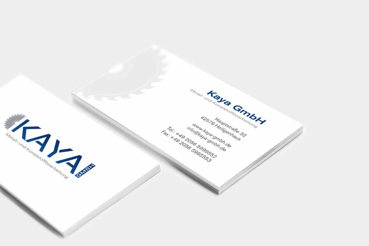 Kaya GmbH Visitenkarten
